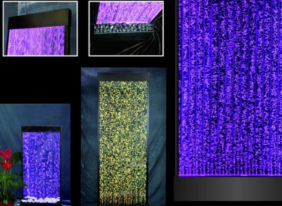 Trennwand Regal Schrank Wasserwand Säule Wände LED 200x220