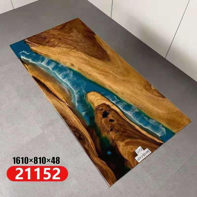 Esstisch Meer Wasser River Echtes Holz Flusstisch 161x81 Tische
