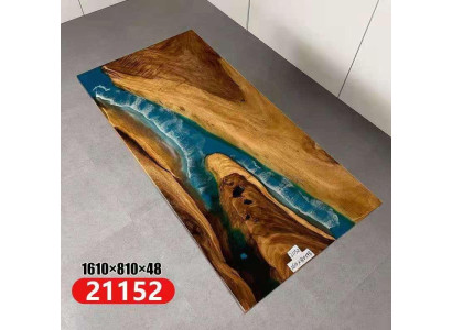 Esstisch Meer Wasser River Echtes Holz Flusstisch 161x81 Tische