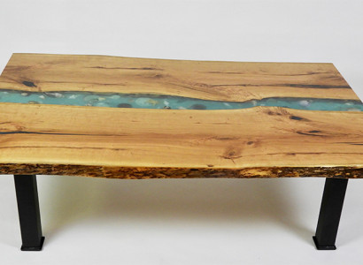 Beistelltisch Couchtisch Epoxy Möbel Designer Tisch Epoxidharz Tische 120x70cm