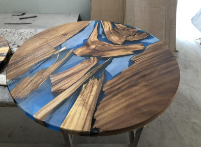 Runde Tische Esstisch Design Tisch Moderne Meer Fluss Möbel 90 cm