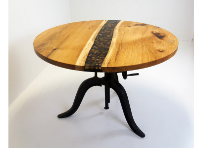 Runder Esstisch Epoxid Harz Besprechungstisch Konferenz Tisch Massiv