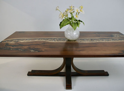 Echtes Holz Epoxidharz Maßanfertigung Tisch Epoxy Fluss Preis 1qm Tische Resin