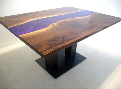 Tisch Epoxidharz Epoxy Resin Fluss Echtes Holz Preis 1qm Tische Maßanfertigung