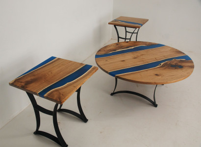 Epoxy Fluss Maßanfertigung Tisch Epoxidharz Echtes Holz Preis 1qm Tische Resin