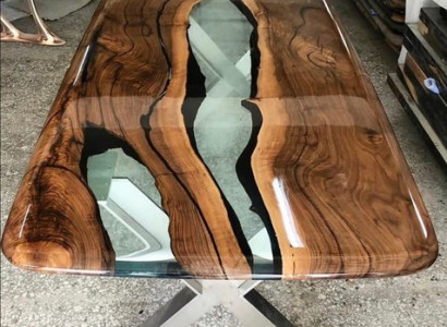 Couchtisch epoxidharz tisch Holz Handarbeit Tische Massive Möbel Harz