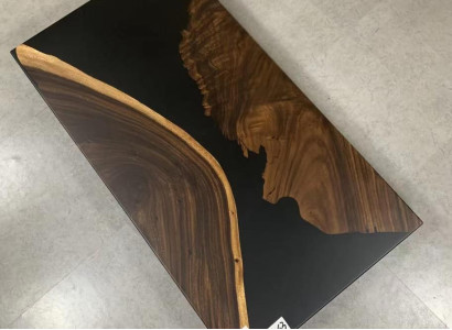 Esstisch River Table Echtes Deko Holz Flusstisch Massiv Epoxidharz Tische