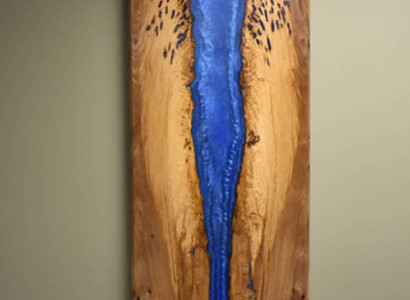 Handarbeit Wasser Fall Bild Wand Bild Epoxid Harz Gemälde Echtes Bild