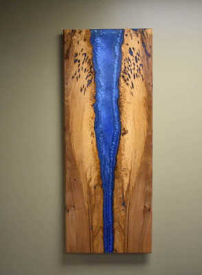 Wand Bild Epoxid Harz Gemälde Echtes Bild Handarbeit Wasser Fall Bild