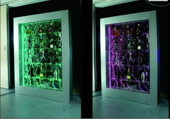 Moderne trennwand regal Wasserwand Säule Wassersäulen Led Regale