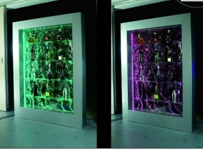 Moderne trennwand regal Wasserwand Säule Wassersäulen Led Regale