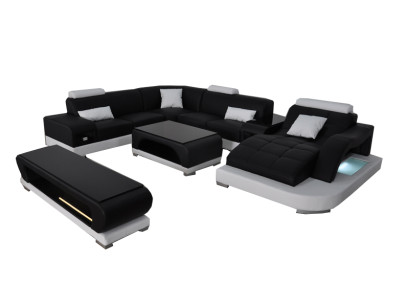 Sofa Couch Polster Sitz Ecke Moderne Couchen U Form Wohnlandschaft Garnitur Neu