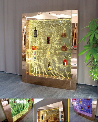 Led Wasser Wand Bar Regal Säule Wassersäulen Theke Regale Designer Beleuchtet