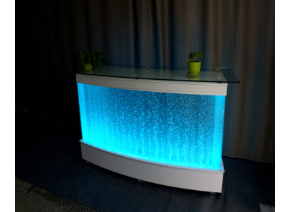 Wasser Wand Design Bar Thresen Theke Säule Beleuchtete Luxus Tische