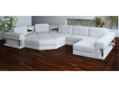 Wohnlandschaft Design Stoff Sofas Bettunktion Schlaf Couch Ecksofa U Form Sofa