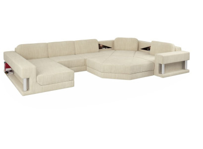 Design Ecksofa Stoff Moderne Sofas U-Form Wohnlandschaft Polsterecke Möbel Neu