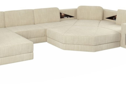 Design Ecksofa Stoff Moderne Sofas U-Form Wohnlandschaft Polsterecke Möbel Neu