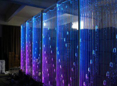 Moderne Trennwand Dekorative Wasser Wände LED Wasserwand Beleuchtete Wand