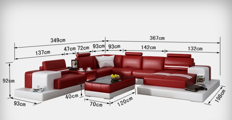 Ledersofa Couch Wohnlandschaft Ecksofa Eck Garnitur Design Modern Sofa + USB