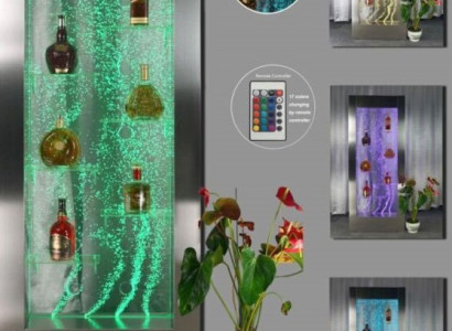 Regale Designer Beleuchtet Led Wasser Wand Bar Regal Säule