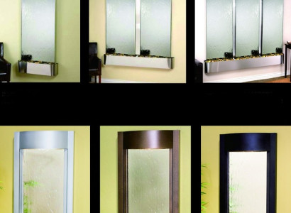 Wand Wasser Water Wall Säule Unterschrank Ragal Vitrine Wasserwände