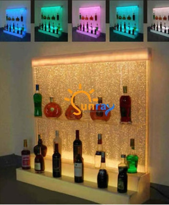LED Regal Bar Wasser Wand Säule Beleuchtete Wasserwände Bar Theke Regal Möbel