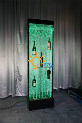 Wasser Wand Säule Water Wall Regal Bar Regal Schrank Möbel LED