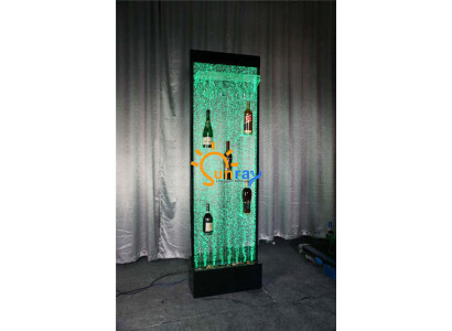 Wasser Wand Säule Water Wall Regal Bar Regal Schrank Möbel LED