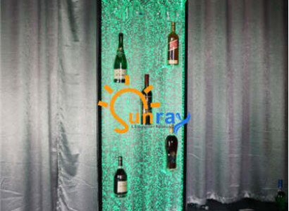 Wasser Wand Säule Water Wall Regal Bar Regal Schrank Möbel LED