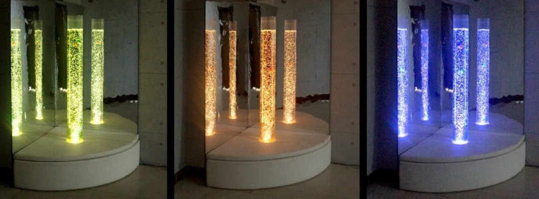 Wasser Säule 150cm Wasser Spiel Wohnzimmer Deko Dekoration Steh