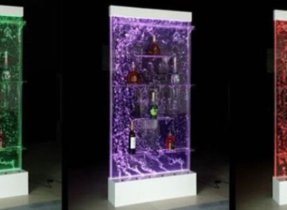 Regale Designer Beleuchtet Led Wasser Wand Bar Regal Säule Theke Wassersäulen