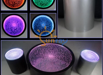Led Rund Beistelltisch Wasser Wand Bar Theke Regal Möbel Beleuchtete
