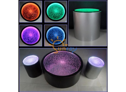 Water Design Tisch Couchtisch Wasser Säulen Sofa Tische LED Beleuchtet