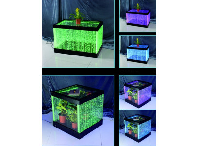 Tisch Couchtisch Design Wasser Säulen Säule Water Sofa Tische LED