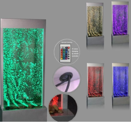 Trennwand Designer Edelstahl Wassersäulen Säulen Wände Led Wand