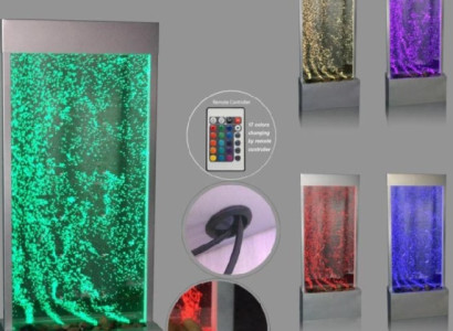 Trennwand Designer Edelstahl Wassersäulen Säulen Wände Led Wand