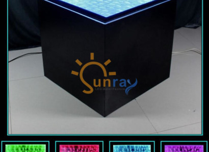 Led Quadrat Beistelltisch Kaffeetisch Wohnzimmer Möbel Wasser Säule