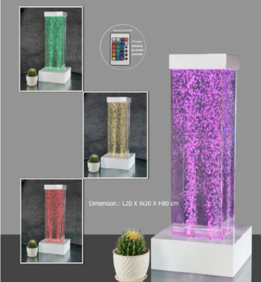 Led Wassersäulen Säulen Wasserspiel Water Waterwall Club Restaurant Laden