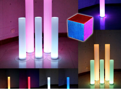 Wasser Säule 12x60 Wasserwand Säulen Wand Trennwand Led Beleuchtet