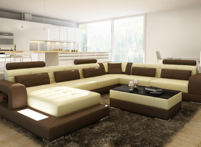 Komfort und Stil Sie unser Modern XXL U-Form Sofa für das Wohnzimmer