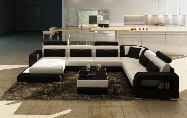 Komfort und Stil Sie unser Modern XXL U-Form Sofa für das Wohnzimmer