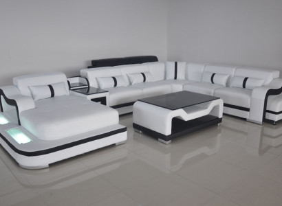 Design Modern Sofa Couch Ecksofa Polster Neu Wohnlandschaft U-Form