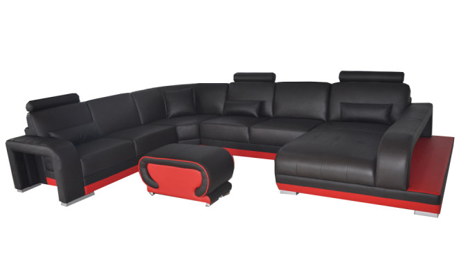 Sofa Ecksofa Design Polster Eckcouch Wohnlandschaft Eckgarnitur Couch UForm +USB