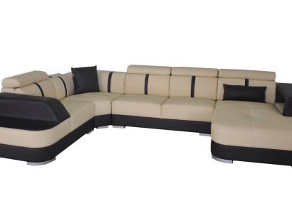 Eck Sofa Couch Polster Ecke Garnitur Leder Sofa Couchen Wohnlandschaft U Form