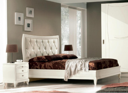 Bett Schlafzimmer Set Bett 2x Nachttisch Holz Klassische Italienische Möbel 3tlg