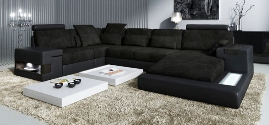Design Sofa Ecksofas U Form Modernes Polster Wohnzimmer Möbel Ecksofa Textilsofa