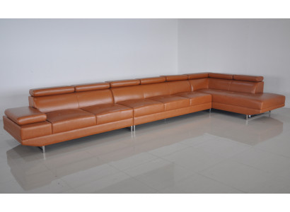 XXL Loung Dream Sofa Couch Polster Sitz Garnitur Wohnlandschaft Leder Ecke +USB