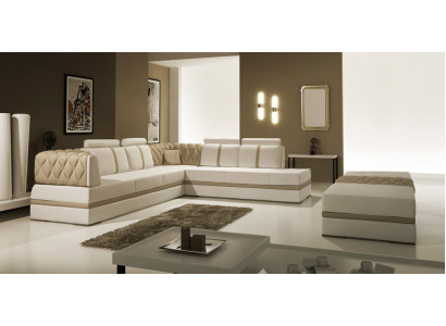 Ledersofa Couch Wohnlandschaft Ecksofa Eck Garnitur Design Modern Sofa Neu A1128