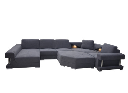 Eck Sofa Couch Polster Ecke Wohn Zimmer Landschaft Designer CouchenTextil A1131