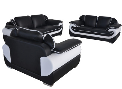 Wohn Couch Leder Sofa Polster Garnitur Eck Sofas Sitz Garnituren Neu Landschaft